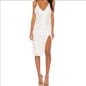 X by NBD Winny Midi Dress in Ivory